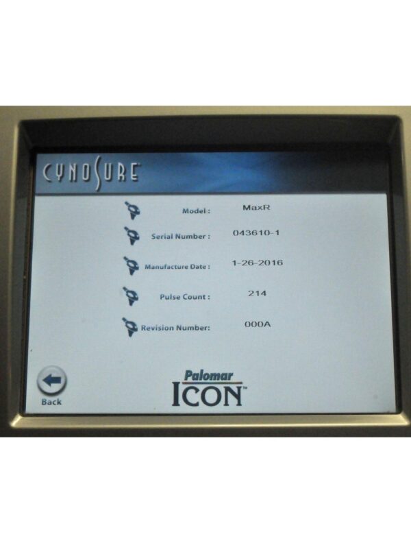 2016 Palomar ICON Laser MaxR Handpiece Hair Removal Max R Spot 2520B-R026 HP