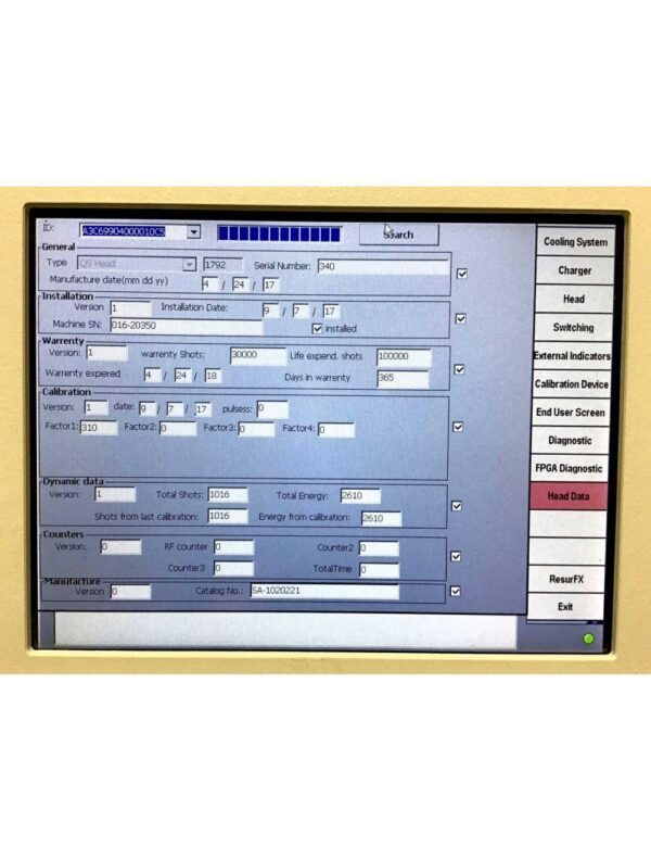 Lumenis M22 Laser Q Switched Nd YAG 1064 Handpiece QS Treatment Head SA-1020221